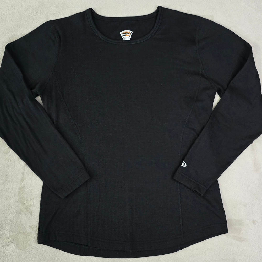 Champion DUOFOLD Black Long Sleeve Base Layer Top Athletic Performance Size XL‎